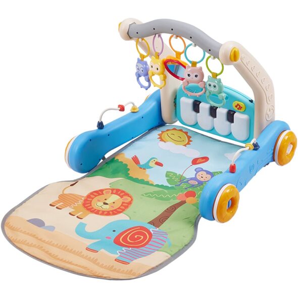Tapis de Jeu et Trotteur avec clavier musical 3x1