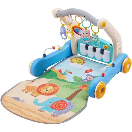 Tapis de Jeu et Trotteur avec clavier musical 3x1