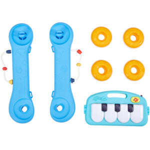 Tapis de Jeu et Trotteur avec clavier musical 3x1
