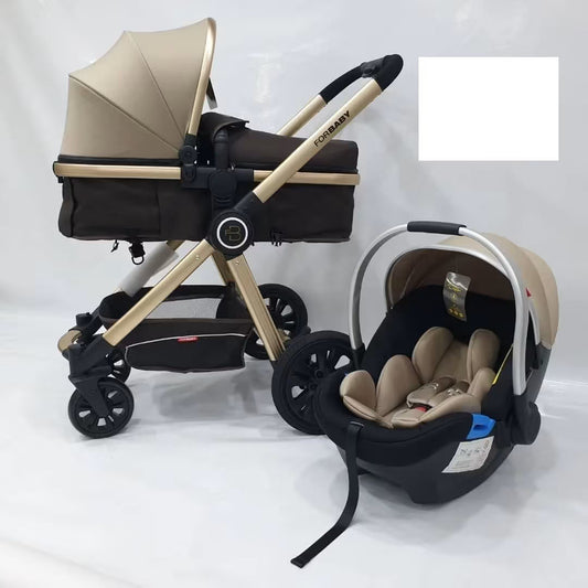 Pack poussette luxueuse 3 en 1 – For Baby