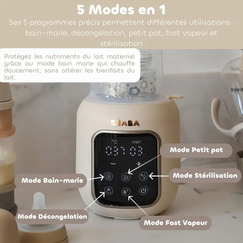 Chauffe biberon Multi Milk 5en1 Clay Earth Béaba